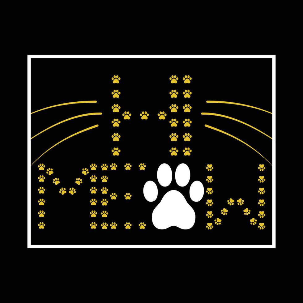 Cat T Shirt Design vector