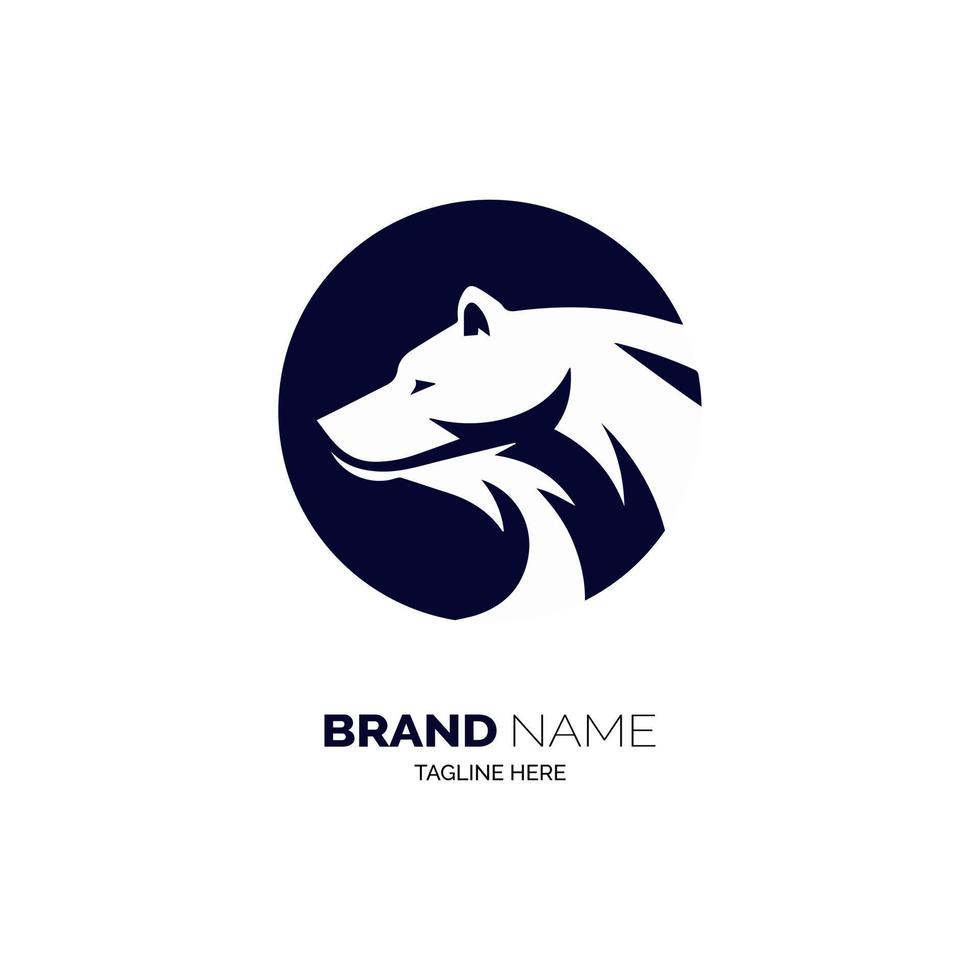 bear logo template design sillhouette for brand or company and other vector