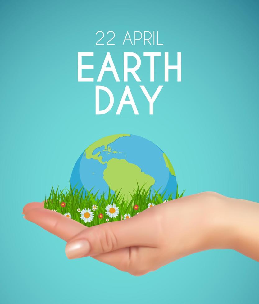 Earth Day Background Aprill,22. Vector Illustration