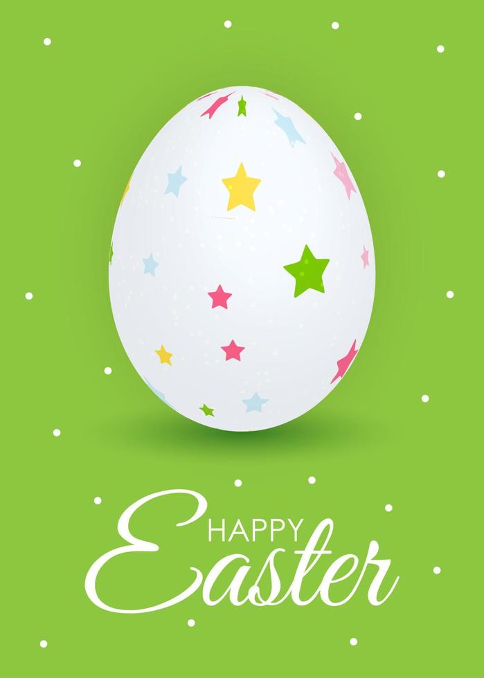 Abstract Happy Easter Template Holiday Background Vector Illustration