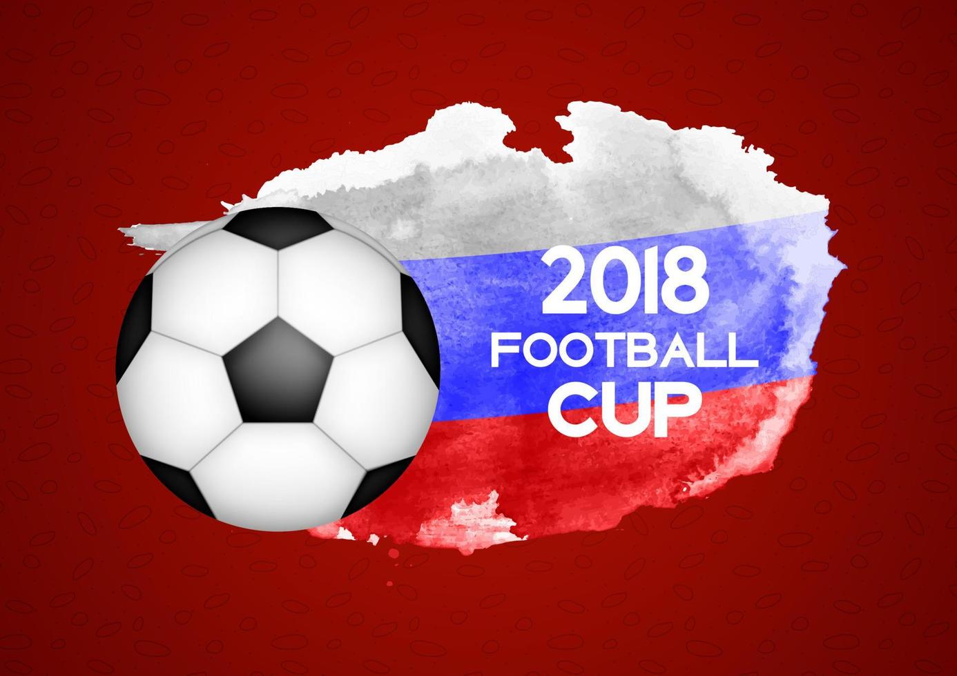 2018 Football Cup Sport Background Vector Illustration