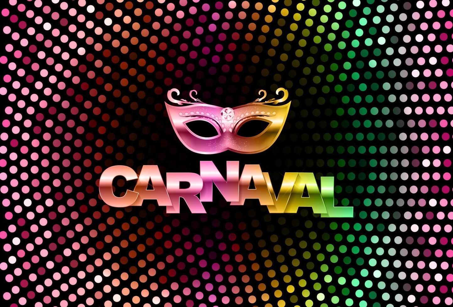 Carnival banner with bunting flags and flying balloons. Vector illustration