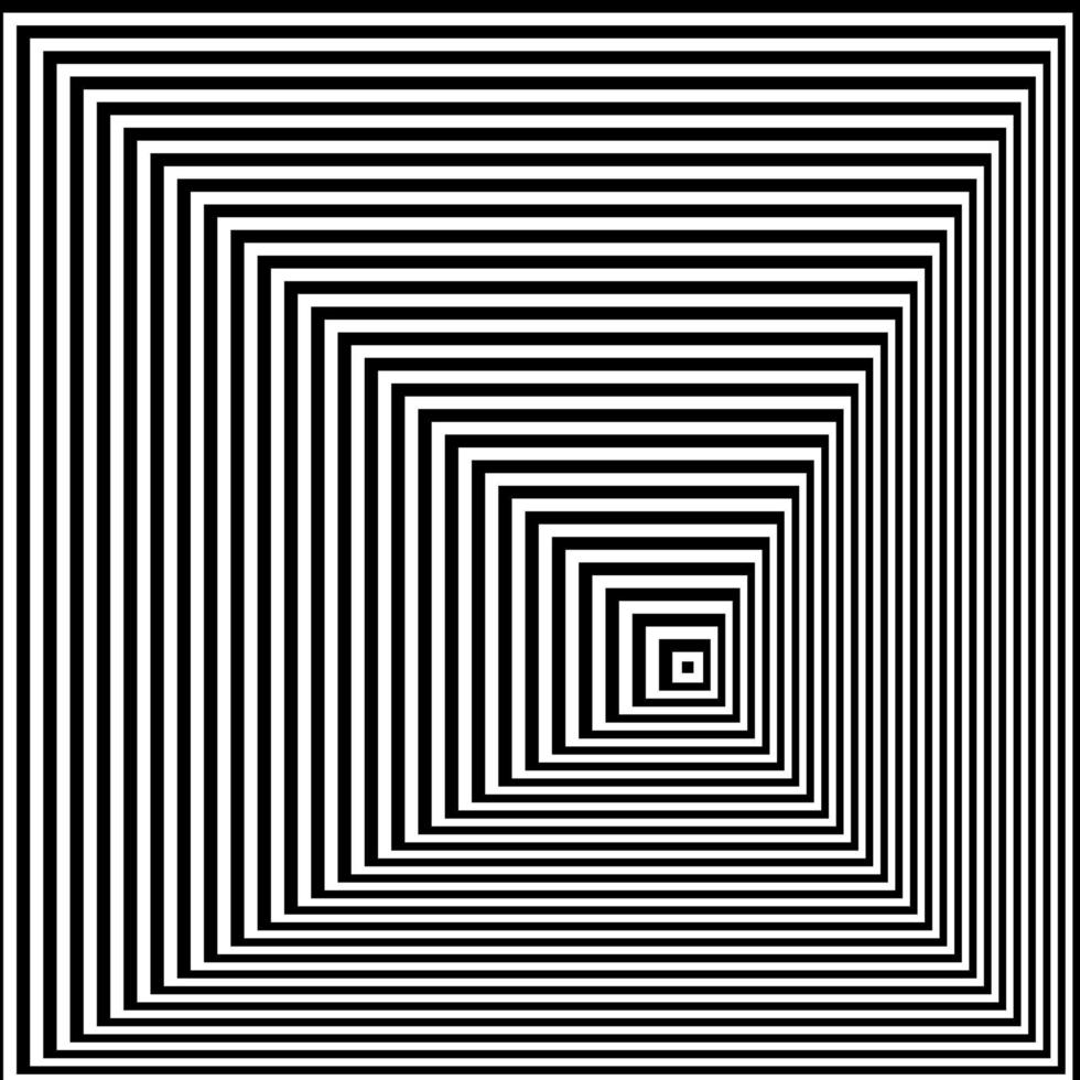 Black and white hypnotic background. Vector illustration