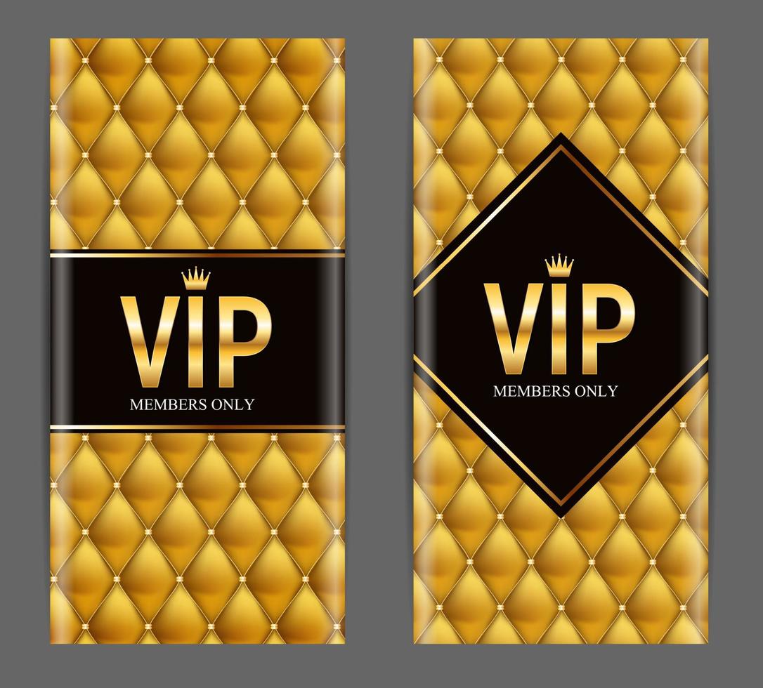 Luxury Members, Gift Card Template for your Business Vector Illustration