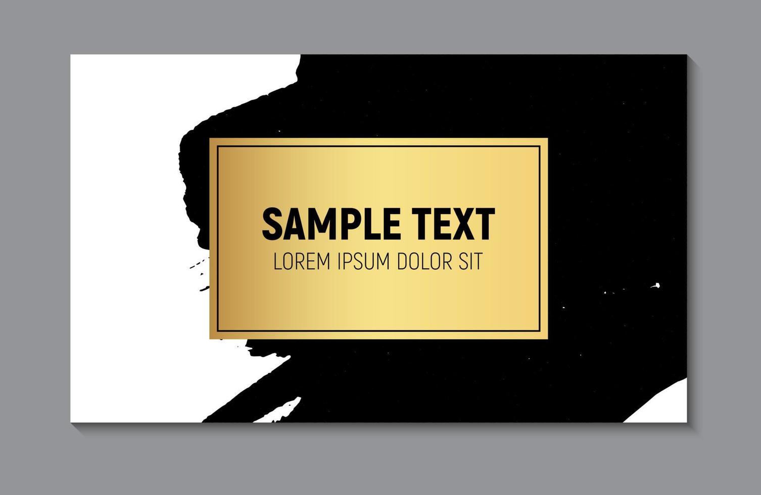 Abstract Paint Glittering Textured Business Card Template  Background. Vector Illustration