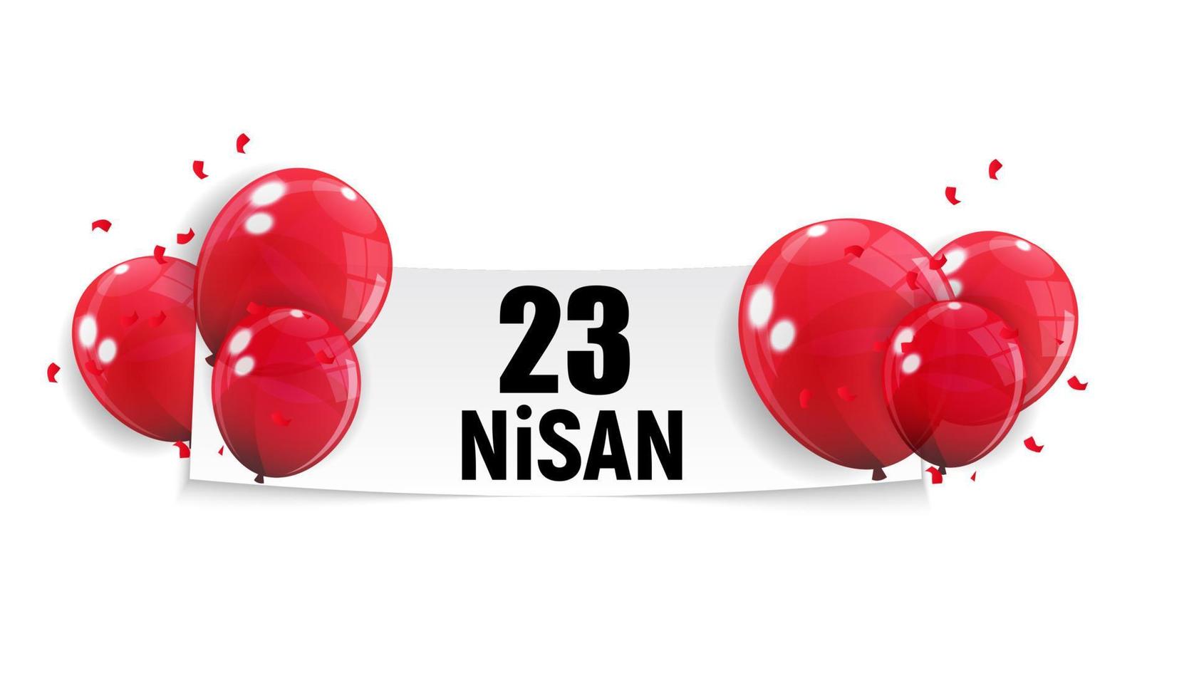 23 de abril día del niño. 23 de nisan cumhuriyet bayrami. ilustración vectorial vector