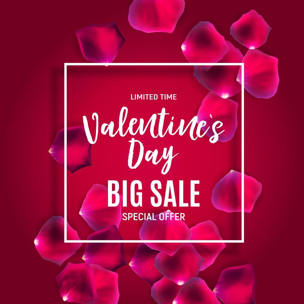 Valentine's Day Love and Feelings Sale Background Design. Vector illustration