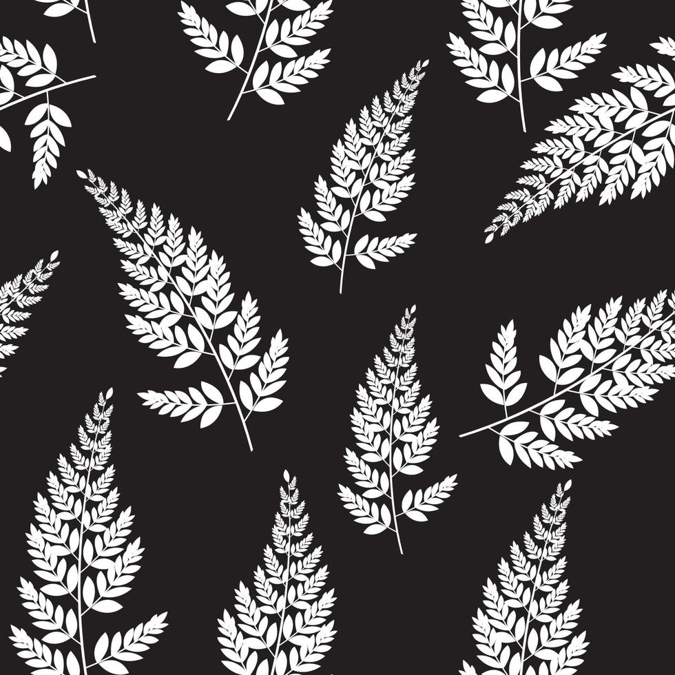 Abstract Natural Spring Seamless Pattern Background with Leaves. vector