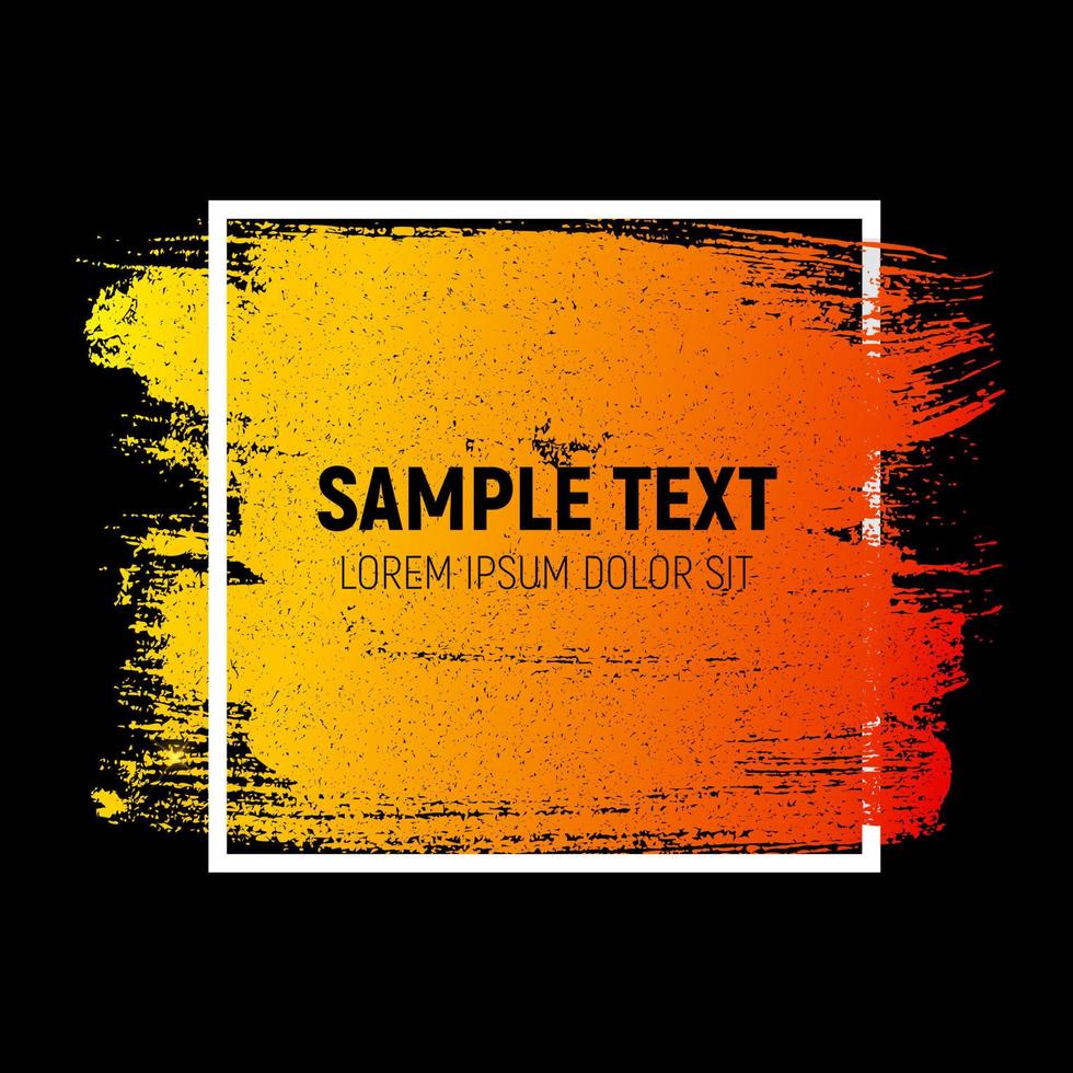 Abstract Brush Stroke Designs Texture with Frame. Can be used for Invitation, Greeting Card, Poster Design Templates vector