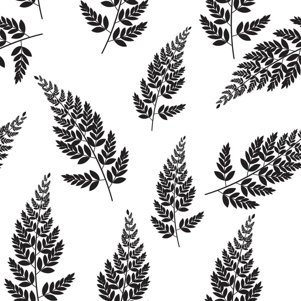 Abstract Natural Spring Seamless Pattern Background with Leaves. vector