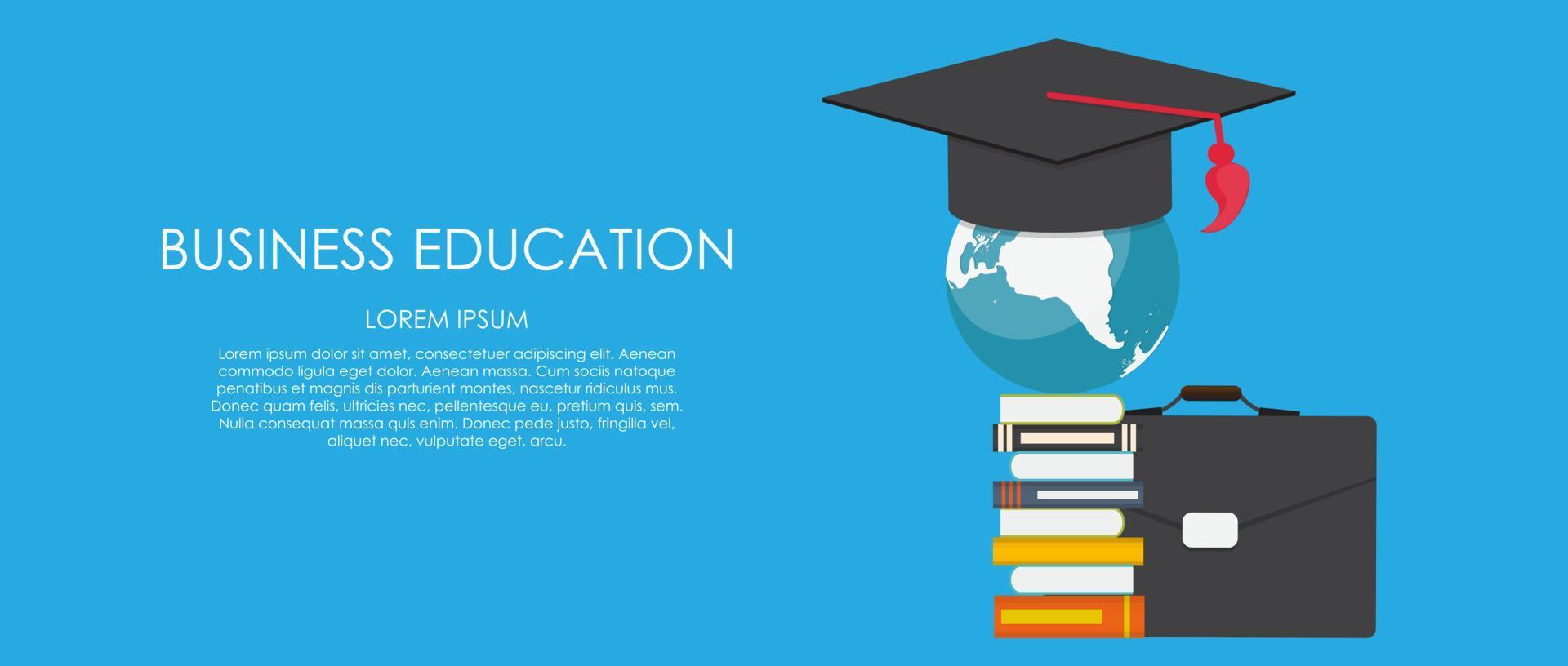 Business Education Concept. Trends and innovation in education. vector