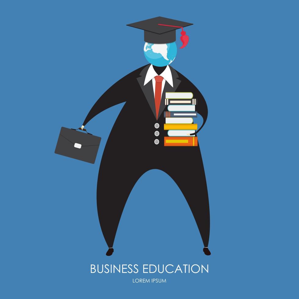 Business Education Concept. Trends and innovation in education. vector