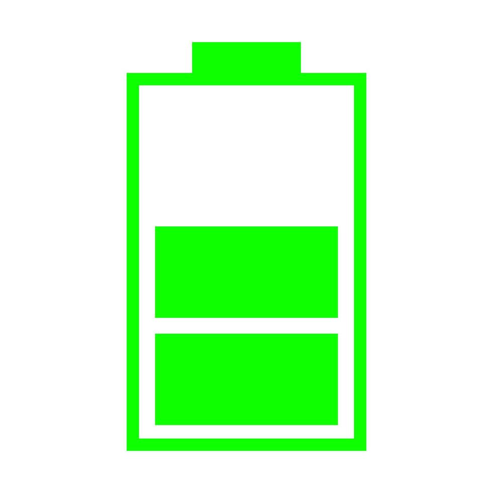 Battery on white background vector