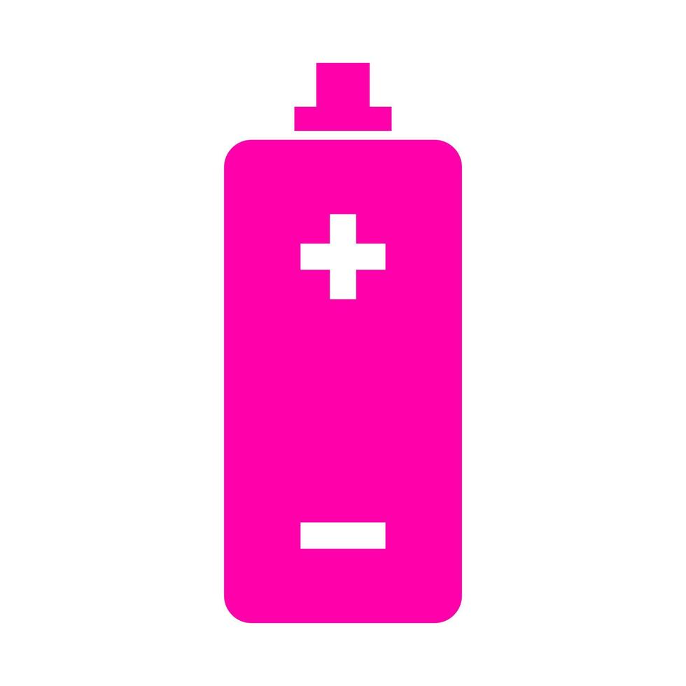 Battery on white background vector