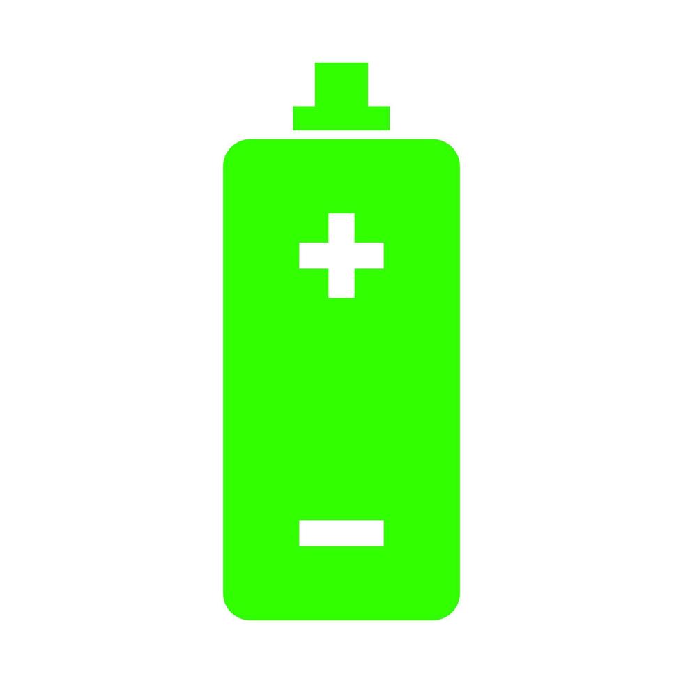 Battery on white background vector