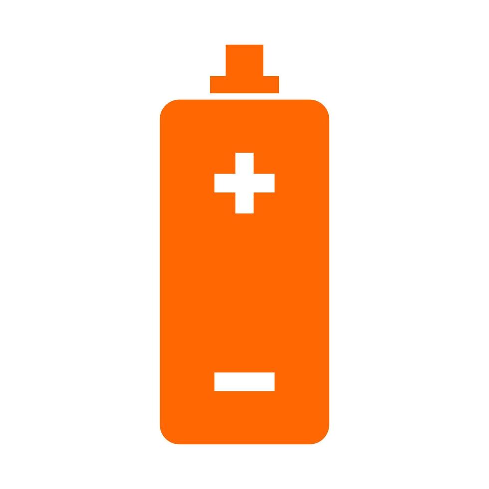 Battery on white background vector