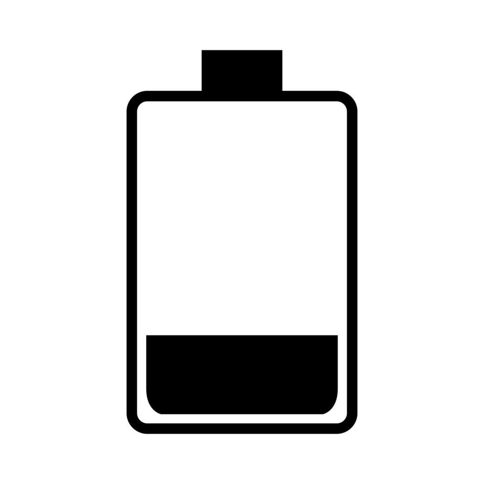 Battery on white background vector
