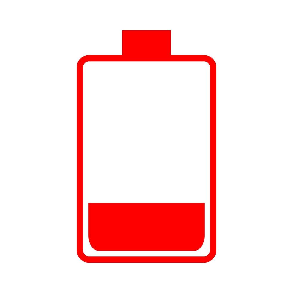 Battery on white background vector