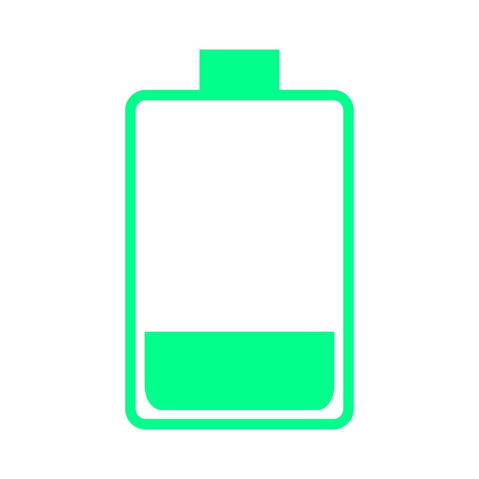 Battery on white background vector