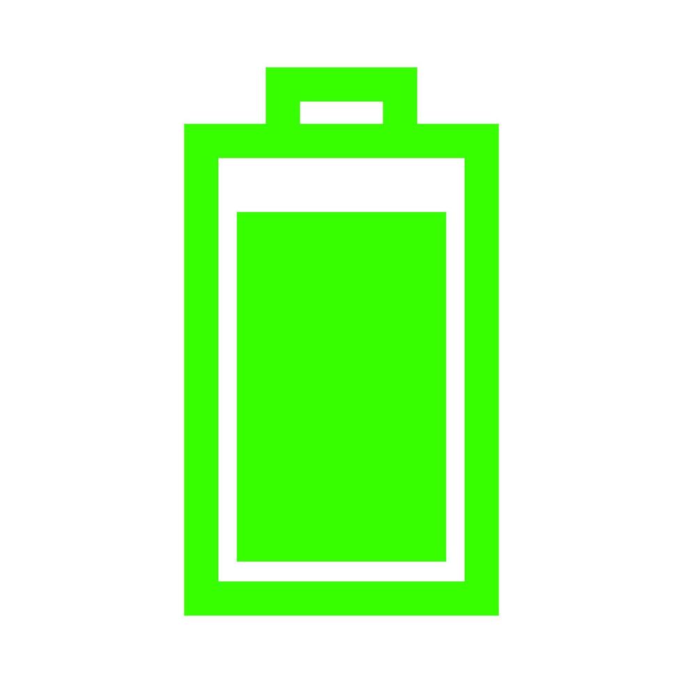 Battery on white background vector