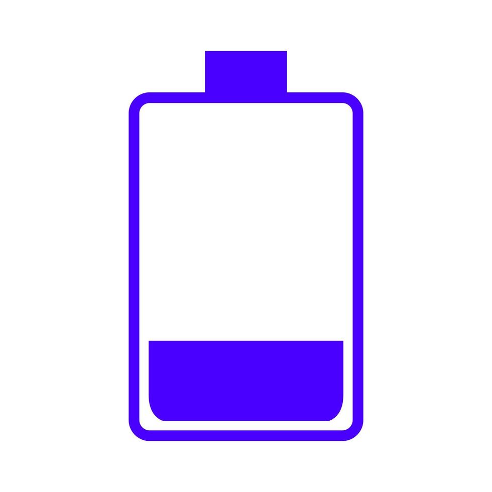 Battery on white background vector