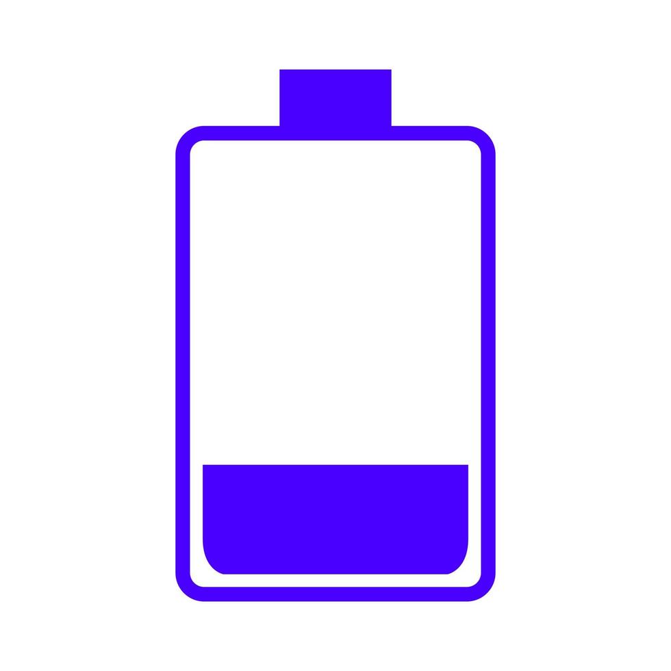 Battery on white background vector