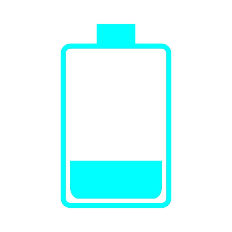 Battery on white background vector