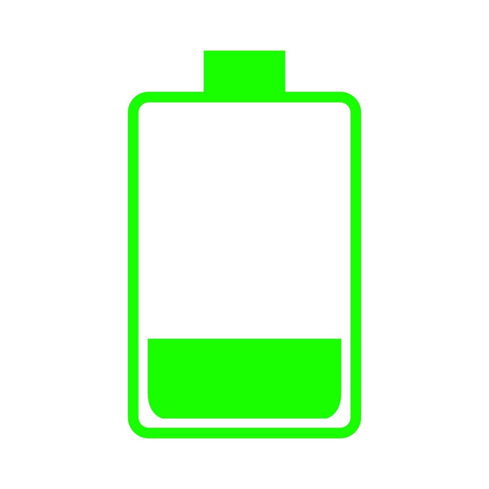 Battery on white background vector