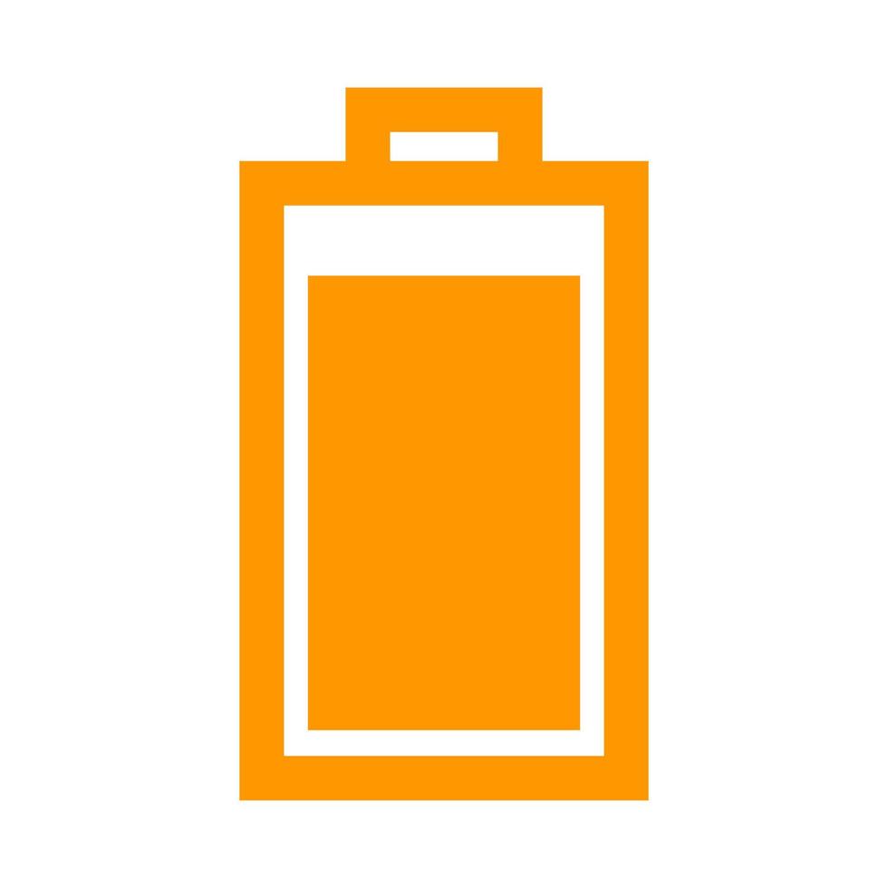 Battery on white background vector