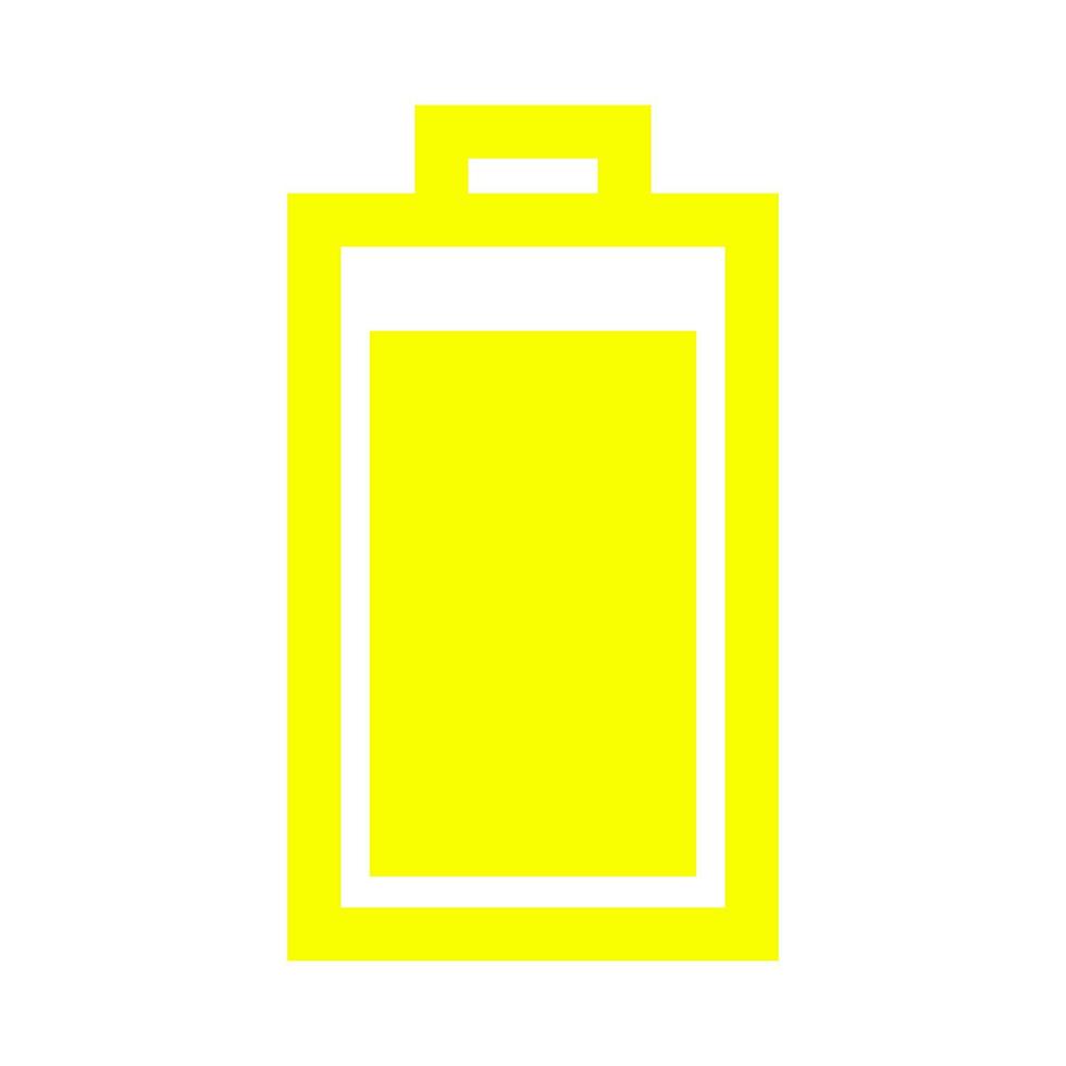Battery on white background vector