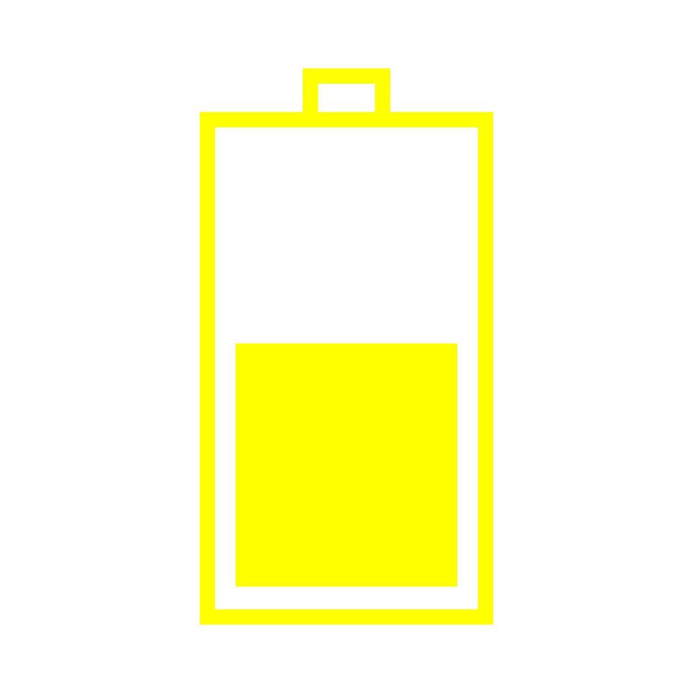 Battery on white background vector