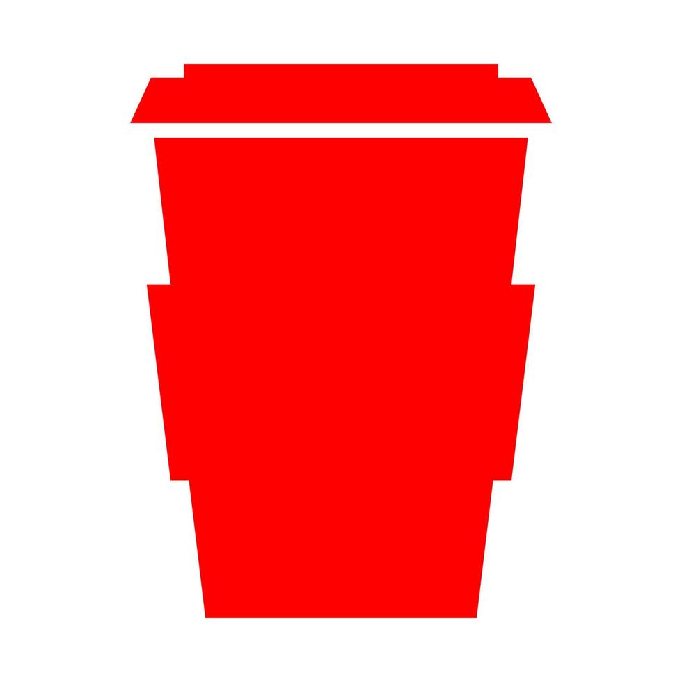 Coffee cup on white background vector