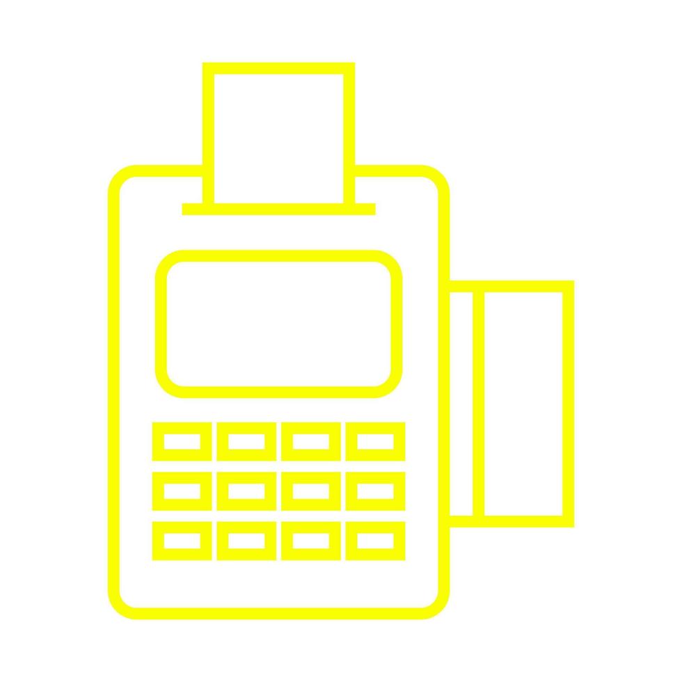 Pos terminal on white background vector