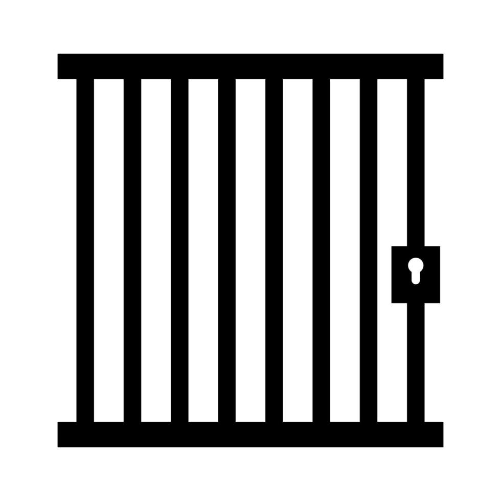 Prison on a white background vector