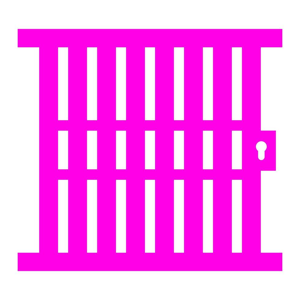 Prison on a white background vector