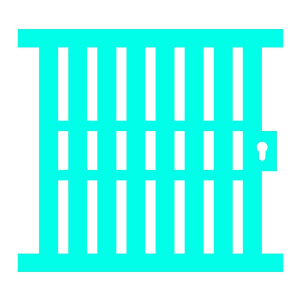 Prison on a white background vector