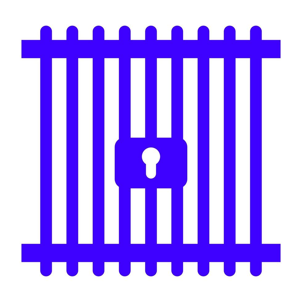 Prison on a white background vector