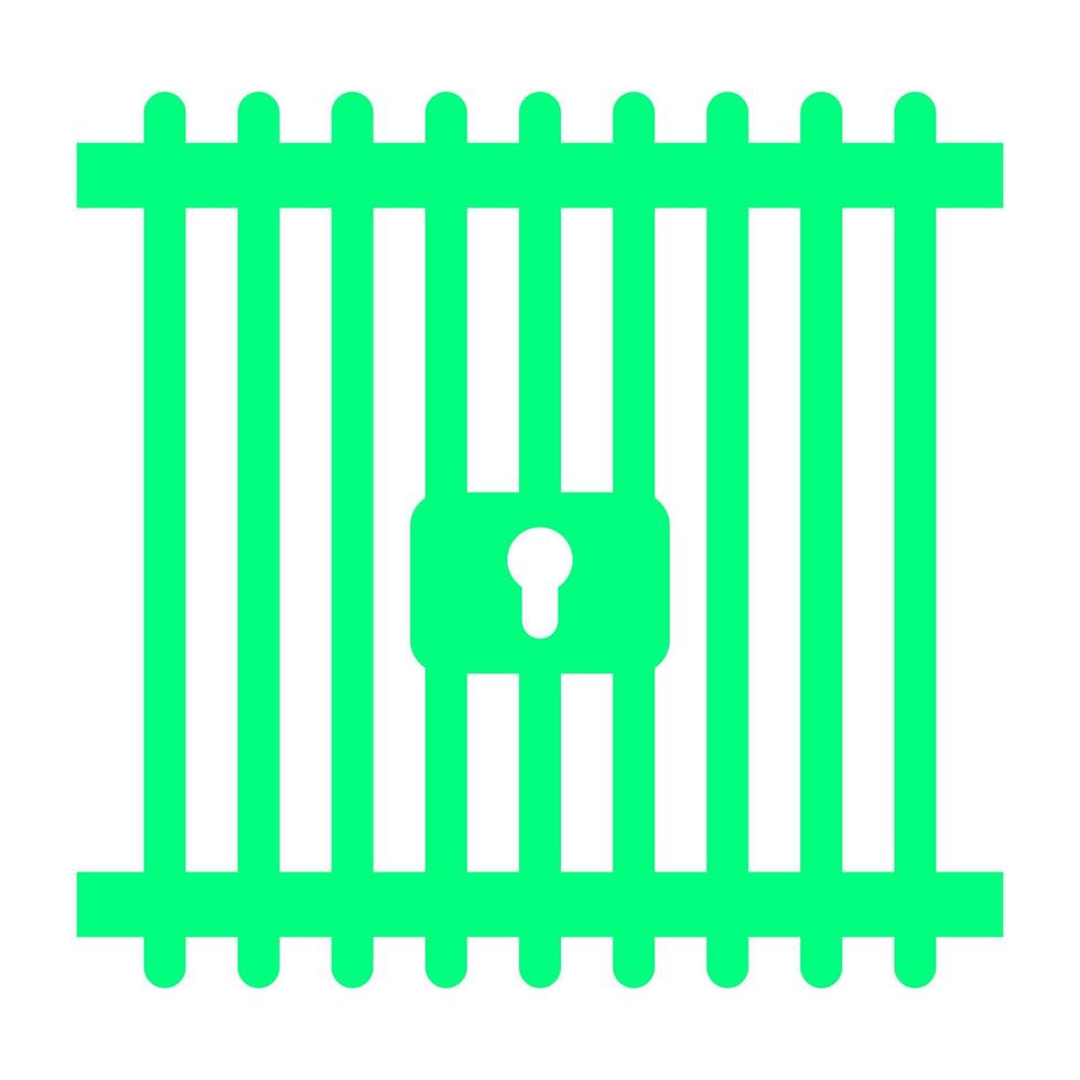 Prison on a white background vector