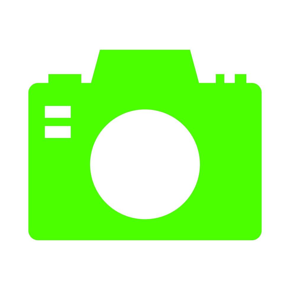 Photo camera on white background vector