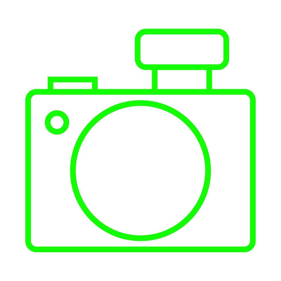 Photo camera on white background vector