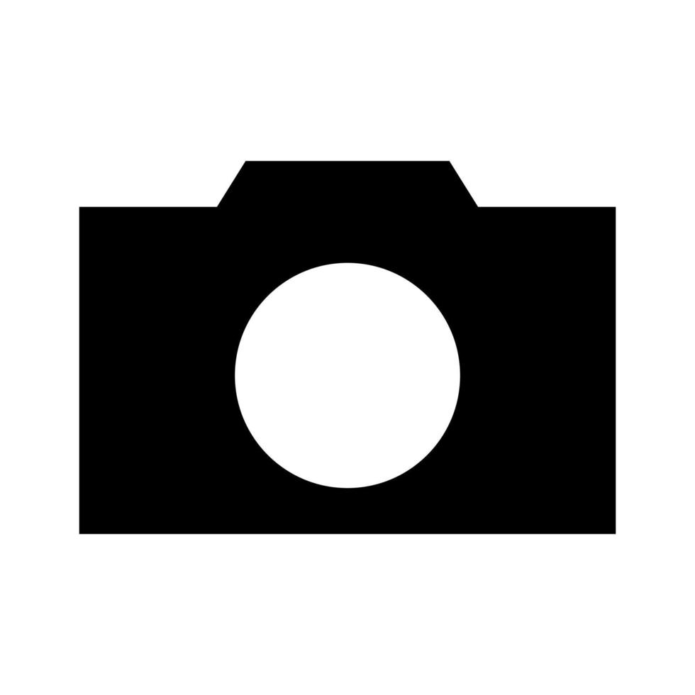 Photo camera on white background vector