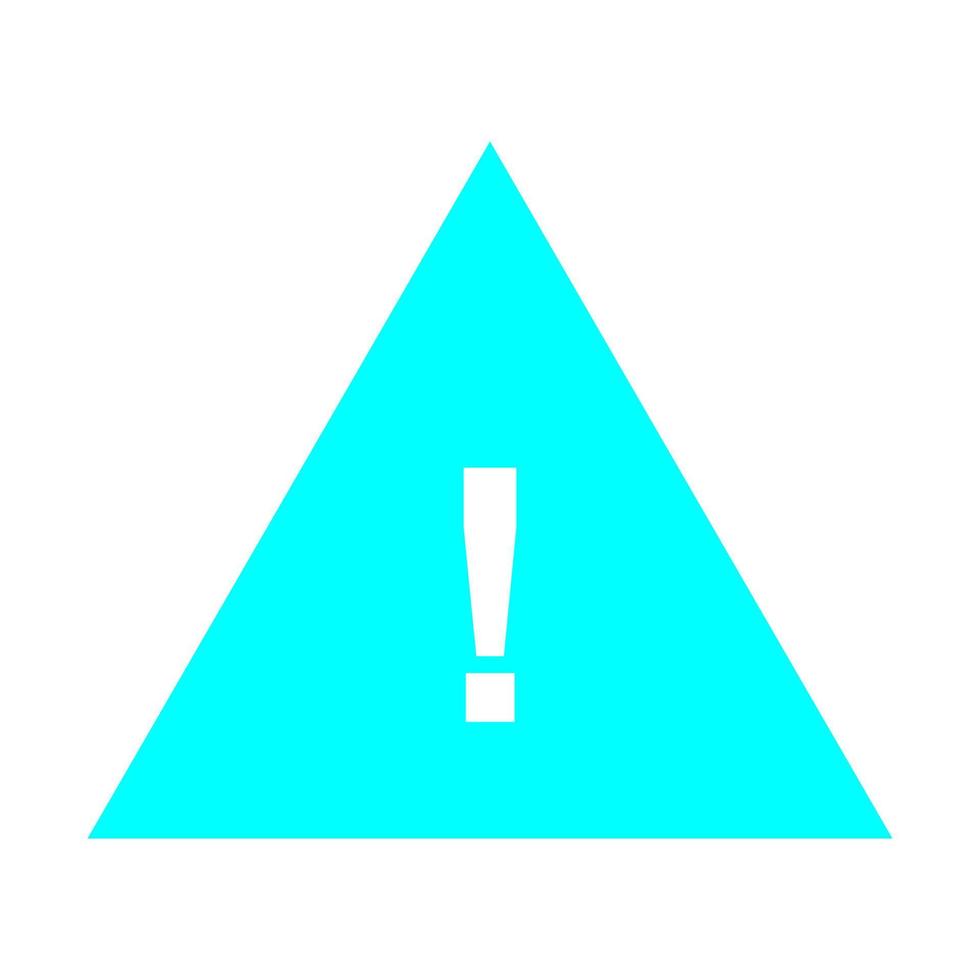 Warning sign on white background vector