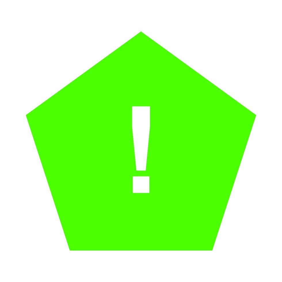 Warning sign on white background vector