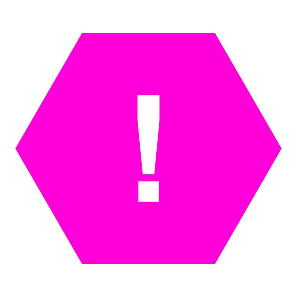 Warning sign on white background vector