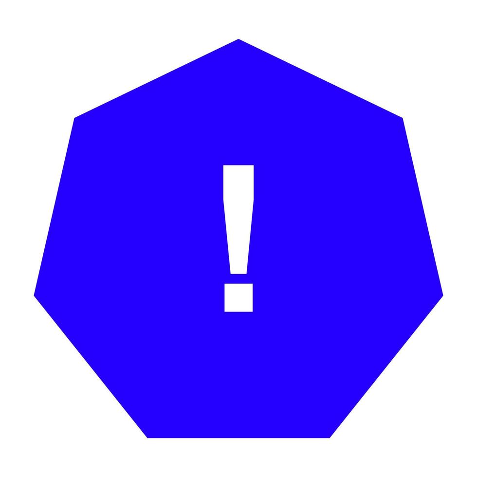 Warning sign on white background vector
