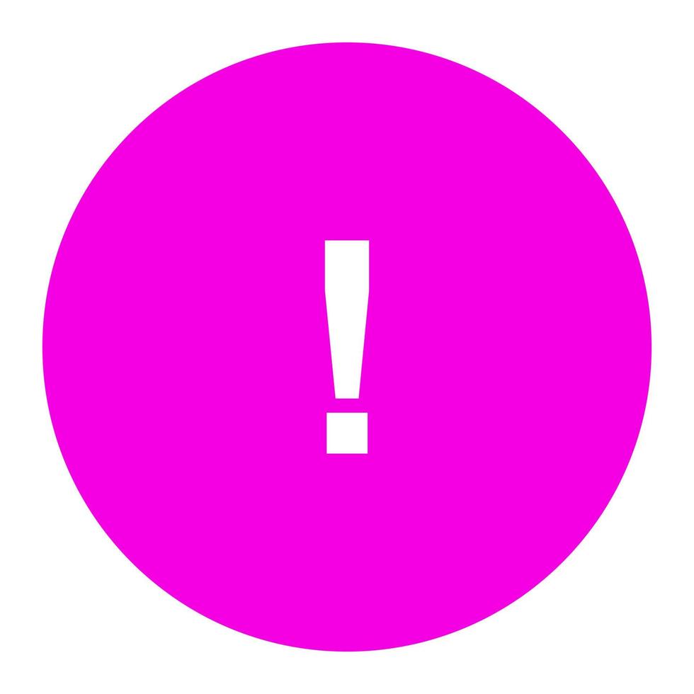 Warning sign on white background vector