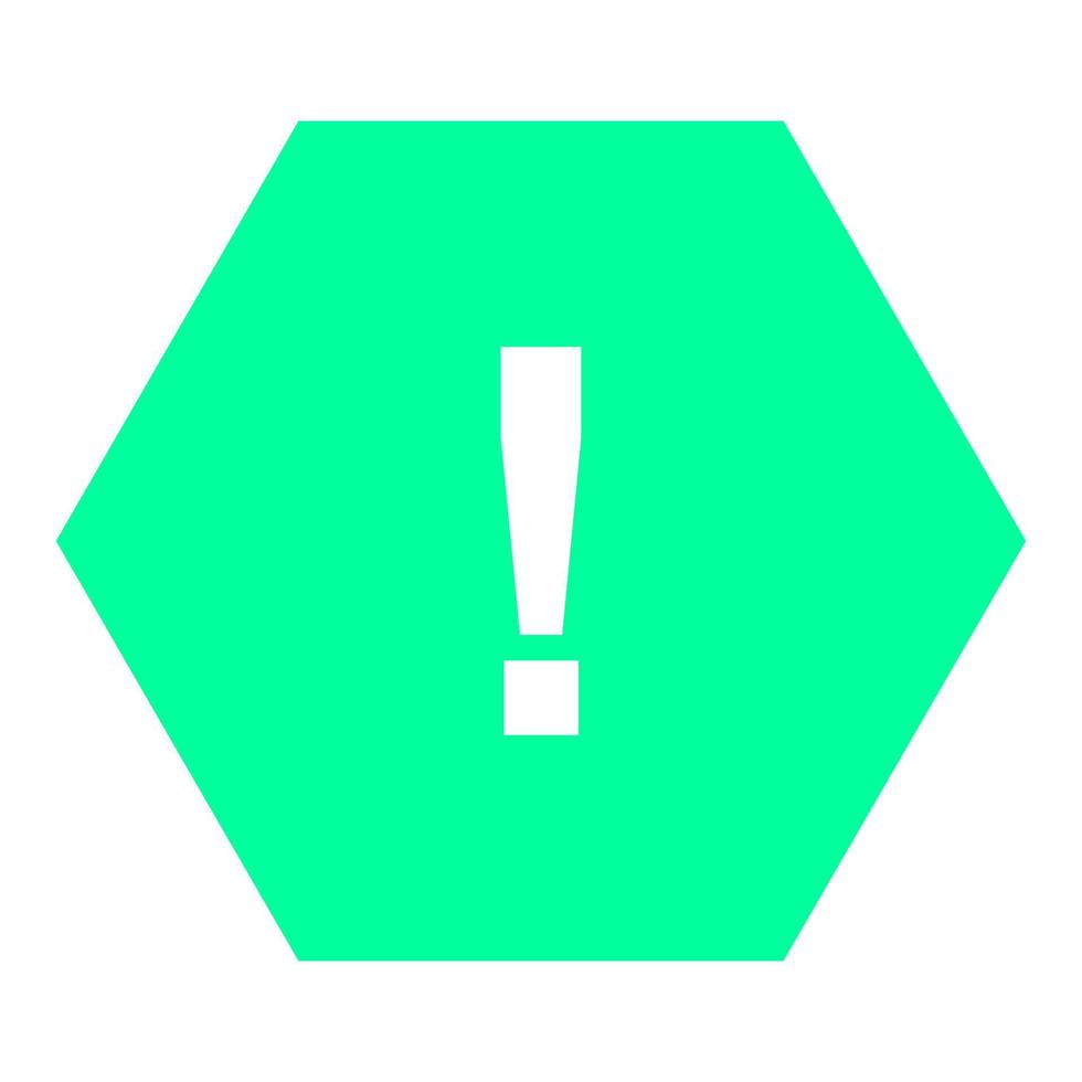 Warning sign on white background vector