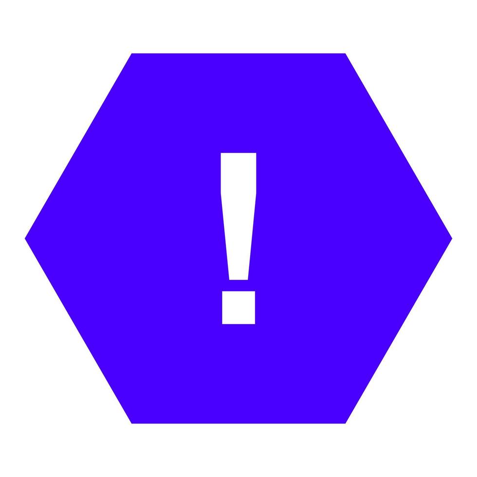 Warning sign on white background vector