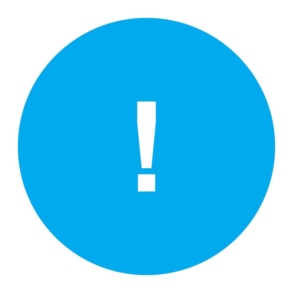 Warning sign on white background vector