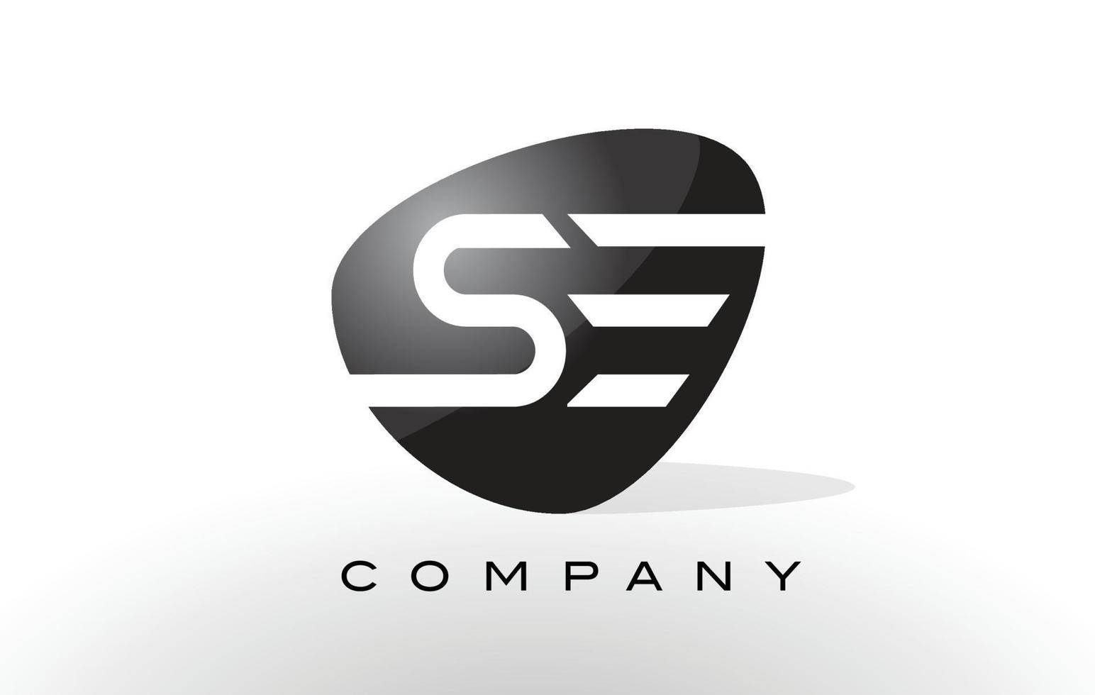 se logo. vector de diseño de letra.